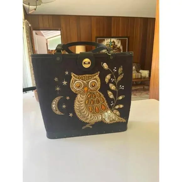 1970s Vintage Owl Enid Collins Beaded Purse - Picture 8 of 8